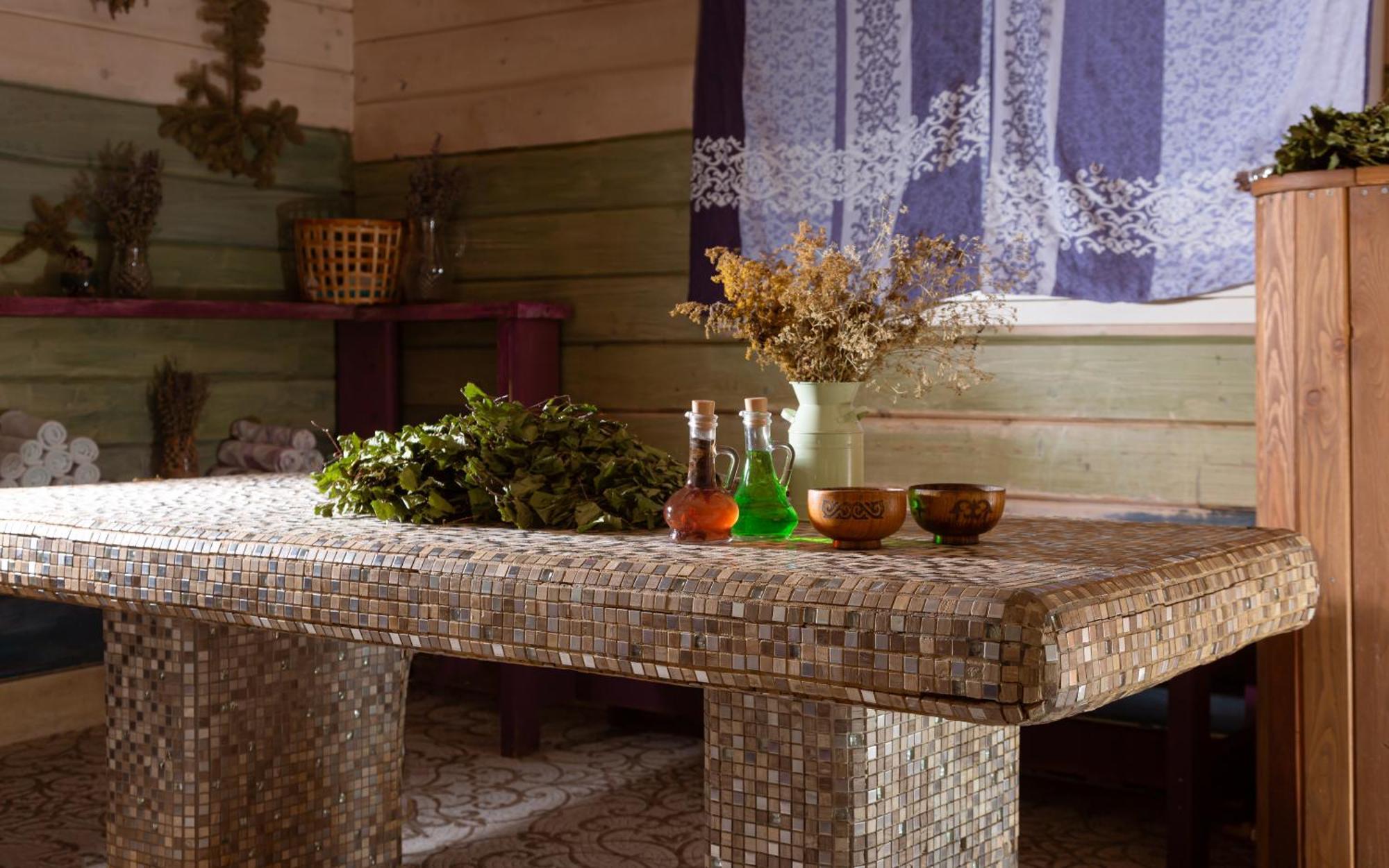 Hotel Rixos Borovoe Shchūchīnsk Exterior foto A stone table in a sauna